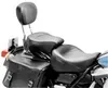 Mustang Black 2 Up Wide Touring 1pc Seat