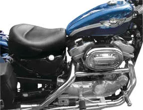 Mustang Black Wide Touring Front Solo Driver Seat