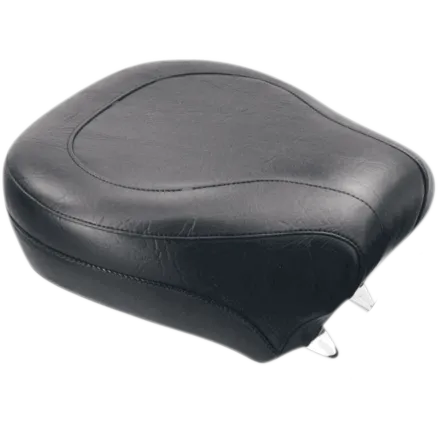 Mustang Black Wide Touring Rear Passenger Pillion Seat 1