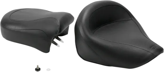 Mustang Black Vintage Wide Touring 2pc Seat