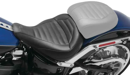 Mustang Black Tuck Roll Touring Solo Driver Seat