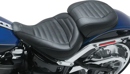 Mustang Black Tuck Roll Touring Solo Driver Seat