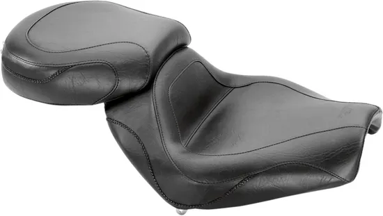 Mustang Black Sport Touring Solo Seat w Backrest