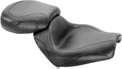 Mustang Black Sport Touring Solo Seat w Backrest