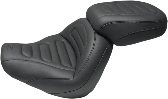 Mustang Black Trapizoid Stitch Max Profile Solo Touring Seat