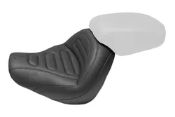 Mustang Black Trapizoid Stitch Max Profile Solo Touring Seat
