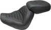 Mustang Black Trapizoid Stitch Max Profile Solo Touring Seat