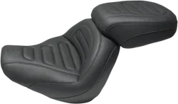 Mustang Black Trapizoid Stitch Max Profile Rear Touring Seat