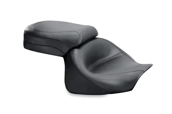 Mustang Black Vintage Wide Touring 2pc Seat