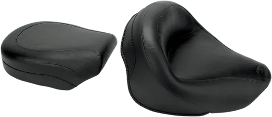 Mustang Black Vintage Wide Touring 2pc Seat