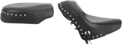 Mustang Black Studded Wide Touring 2pc Seat Conchos