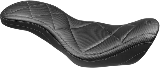 Mustang Black Carbon Gunmetal Stitch Super Tripper 1 pc Seat