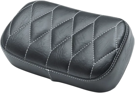 Mustang Black Diamond Stitch Passenger Backrest Pad w Armrest