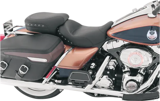 Mustang Black Pearl Studded Standard Touring Solo Driver Seat