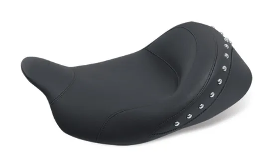 Mustang Black Studded Standard Touring Front Solo Driver Seat