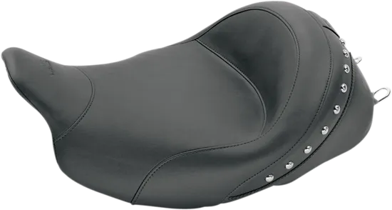 Mustang Black Studded Standard Touring Front Solo Driver Seat