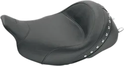 Mustang Black Studded Standard Touring Front Solo Driver Seat