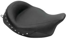 Mustang Black Studded Super Touring Front Solo Driver Seat