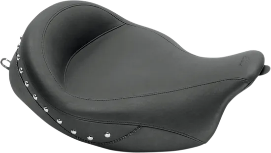 Mustang Black Studded Super Touring Front Solo Driver Seat