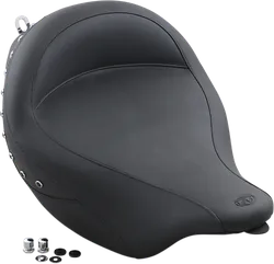 Mustang Black Pearl Studded Super Touring Solo Driver Seat