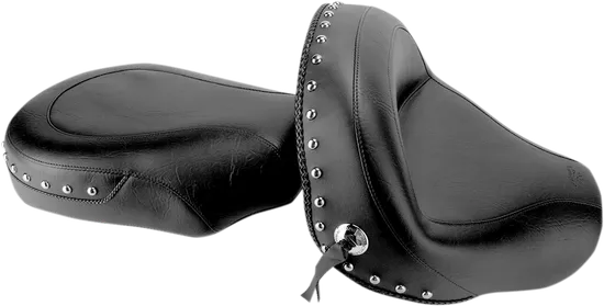Mustang Black Studded Touring 2pc Seat Conchos 1