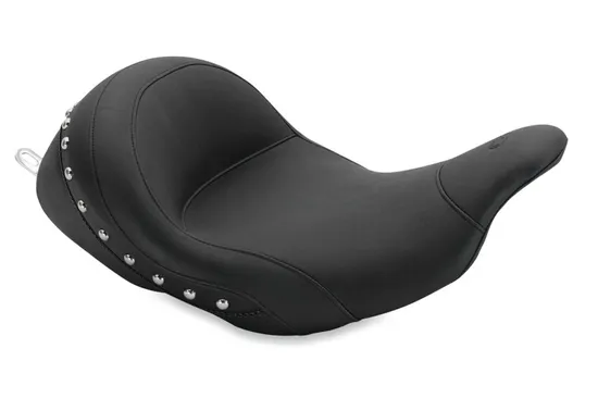 Mustang Black Studded Touring Front Solo Driver Seat