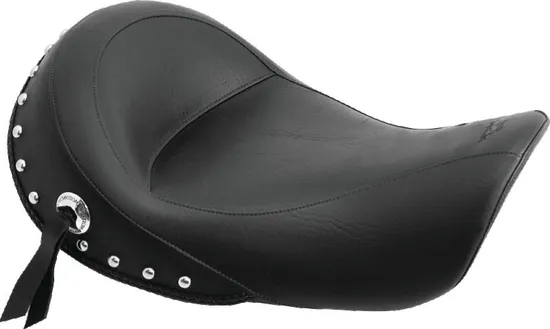 Mustang Chrome Studded Touring Solo Seat 3