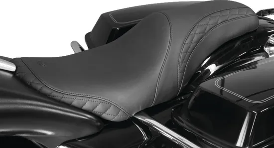 Mustang Black Vintage Touring Front Solo Driver Seat 2