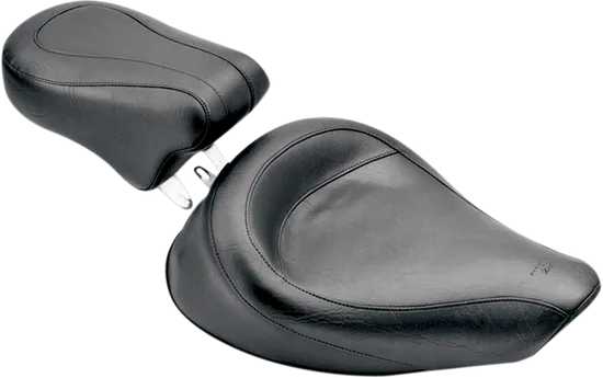 Mustang Black Vintage Touring Front Solo Driver Seat 1