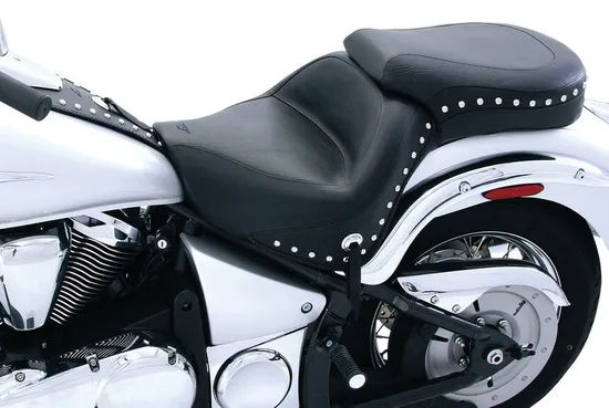 Mustang Black Studded Touring 1 pc Seat Conchos