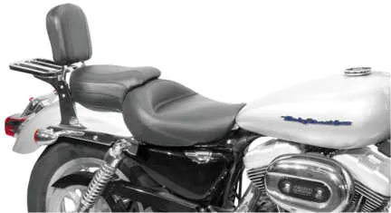 Mustang Black  2 Up Wide Touring 1pc Seat