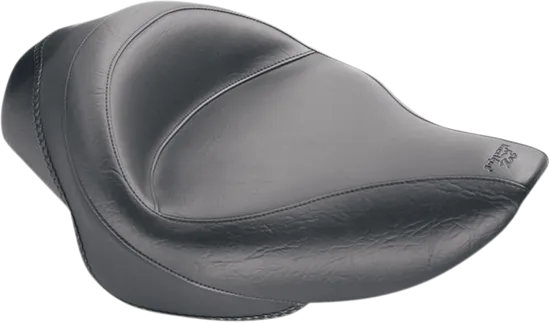 Mustang Black Wide Vintage Touring Solo Driver Seat