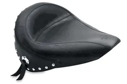 Mustang Black Studded Touring Solo Seat w Conchos