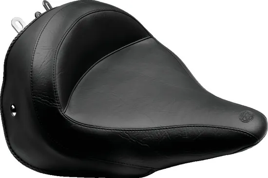 Mustang Black Wide Touring Front Solo Driver Seat 2