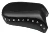 Mustang Black Studded Wide Touring Passenger Pillion Seat