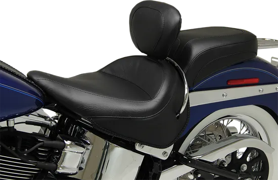 Mustang Black Wide Touring Passenger Pillion Seat