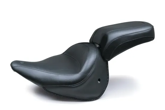 Mustang Black Wide Touring Passenger Pillion Seat