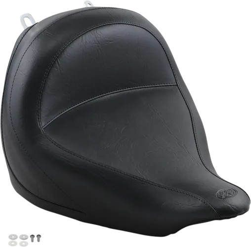 Mustang Black Wide Touring Front Solo Driver Seat 3