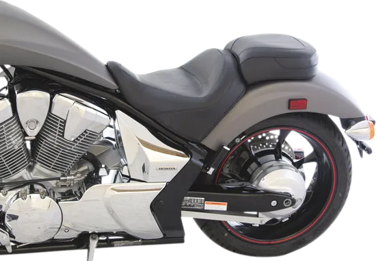 Mustang Black Wide Touring Passenger Pillion Seat 3