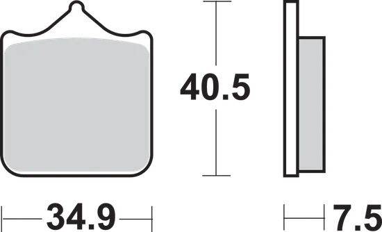 SBS Sintered Front Brake Pad Pair
