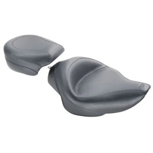 Mustang Black Wide Touring Passenger Pillion Seat