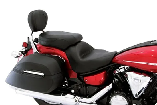 Mustang Black 2 Up Wide Touring 2pc Seat