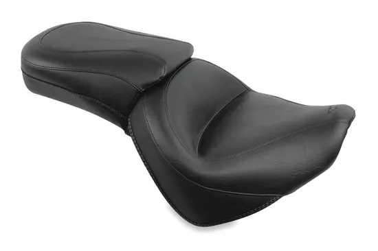 Mustang Black 2 Up Wide Touring 1pc Seat