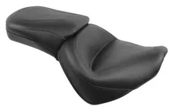 Mustang Black 2 Up Wide Touring 1pc Seat