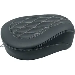 Mustang Black Vinyl Diamond Stitch Wide Tripper Passenger Seat