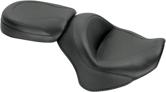 Mustang Black Vintage Wide Touring 2pc Seat