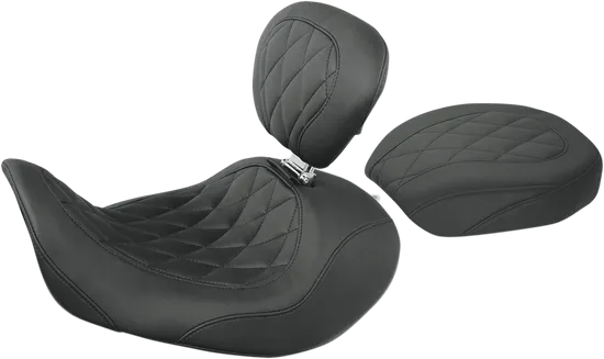 Mustang Black Wide Tripper Solo Driver Seat