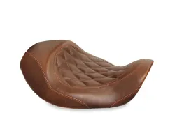 Mustang Brown Diamond Stitch Wide Forward Solo Seat