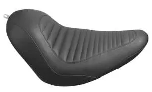 Mustang Black Tuck Roll Tripper Front Solo Driver Seat