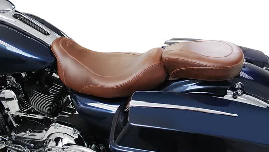 Mustang Brown Wide Tripper Passenger Pillion Seat
